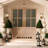 Sterling Check Pedestal Urn