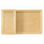 Table basse moderne avec 1 tablette de rangement, 2 plateaux de table et 1 tiroir en rotin-866750552