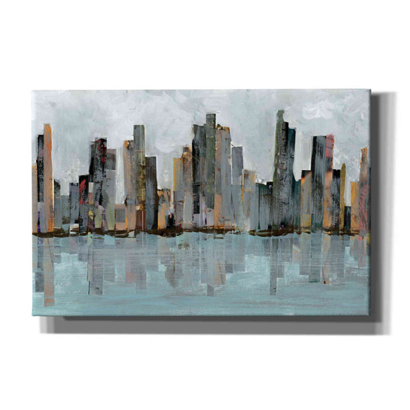 «Second City II» par Jarman Fagalde, art mural sur toile, H 12 po x l 18 po x P 0,75 po