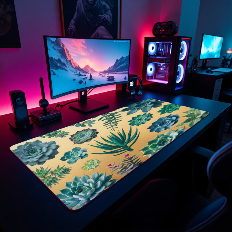 Polyester Desk Pad, 31.5x15.5