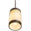 Luminaire suspendu cylindrique unique à 1 lumière