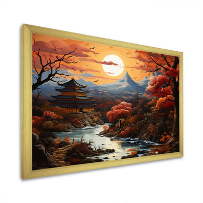 Balasa Asian Art Kyoto Autumn II, reproduction d'art sur toile