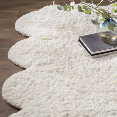 183 cm x 213 cm Faux Sheepskin Hand Woven Area Rug