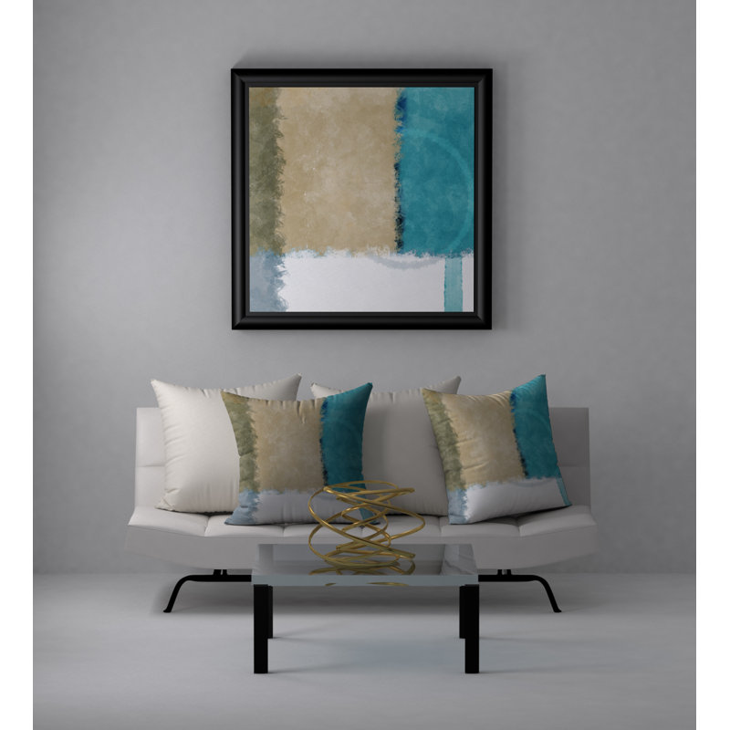 Coussin décoratif carré riche et à droite, 24 po x 24 po