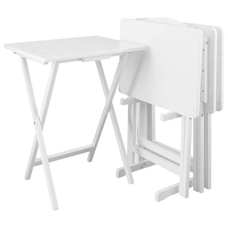 19'' Solid Wood Rectangular Folding Table