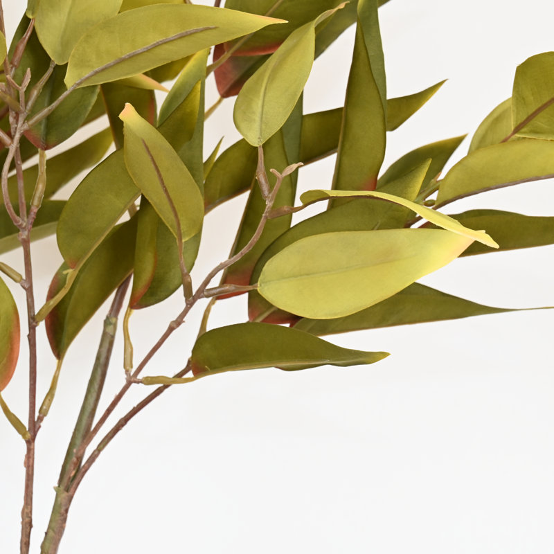 Branche de feuille de bambou artificielle de 36 po pour remplissage de vase, bouquet de fleurs à longue tige de feuillage de verdure de ferme pour les décorations de table de centre de table de bureau à domicile