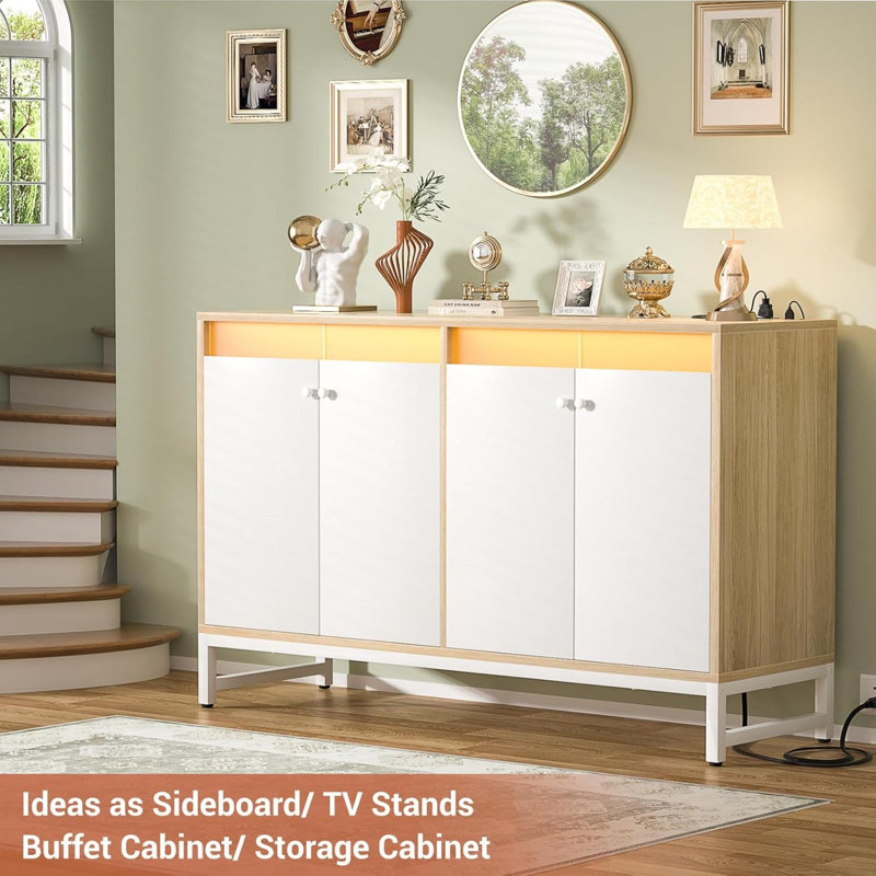 Buffet Beto 46.9, Blanc / Naturel