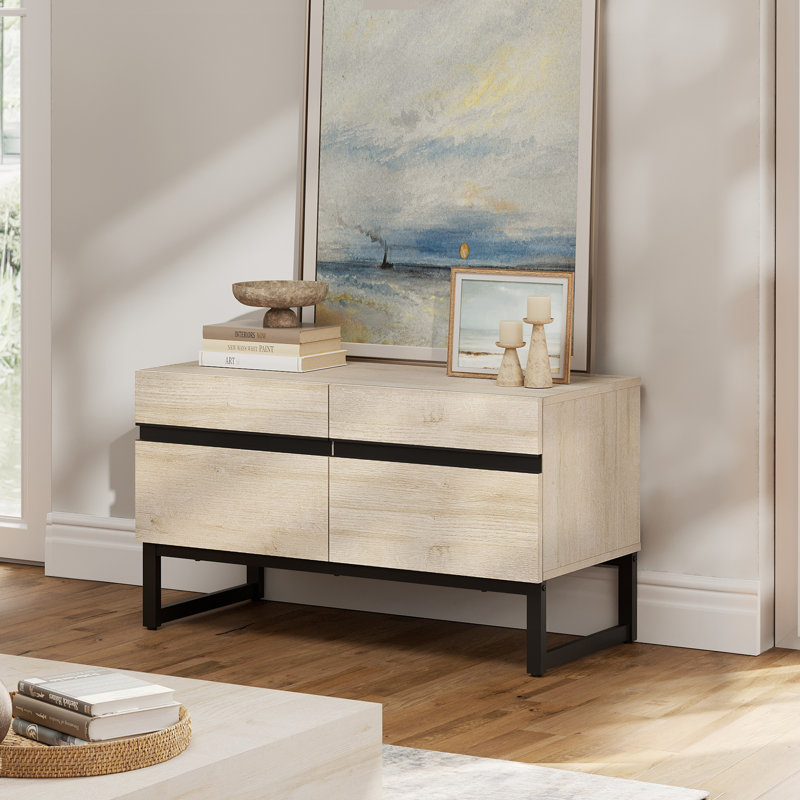 Aadam TV Stand for TVs up to 40", Beige