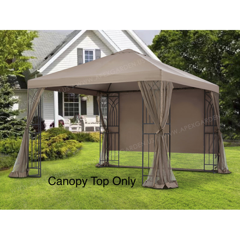 Brown Polyester Replacement Canopy Top for 10' x 10' Gazebo