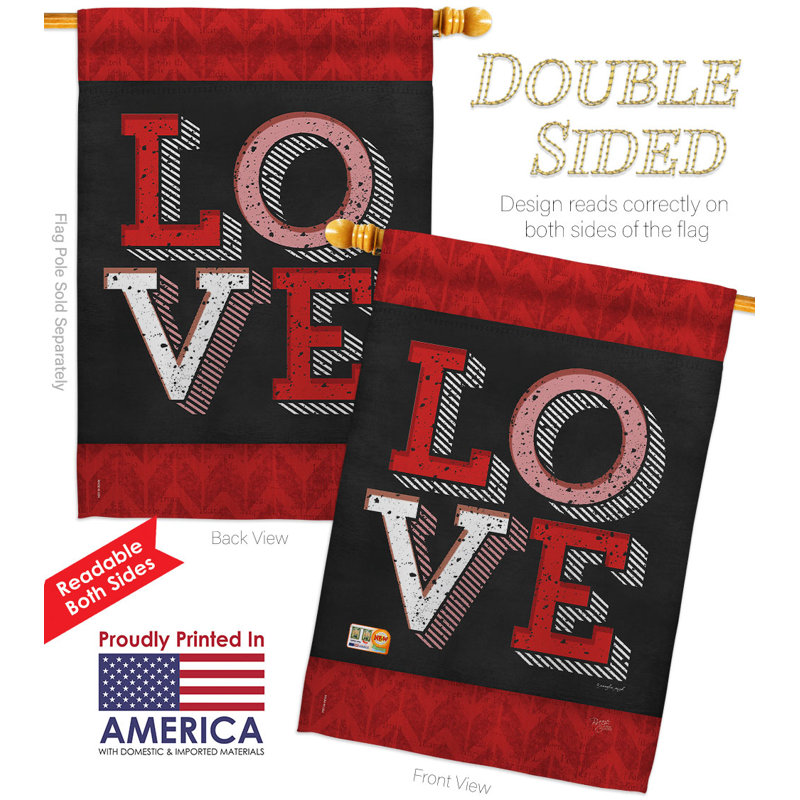 Ensemble de 2 drapeaux en polyester 3 pi 4 po x 2 pi 4 pi