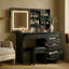 Ensemble de meuble-lavabo 39,4 po avec tabouret et miroir Nafni-33263673