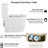 Elongated Ceramic Toilet, 1.1/1.6 , White, Comfortable, Soft Close Seat, & , T036wt Elongated, Ceramic,