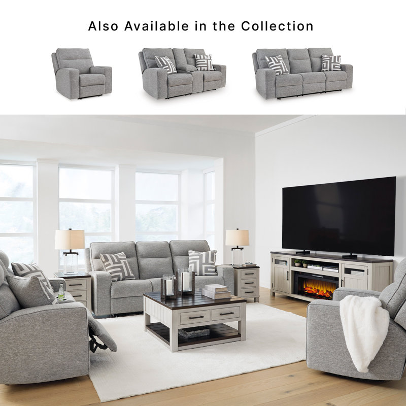 Kerle Upholstered 88'' Power Reclining Sofa