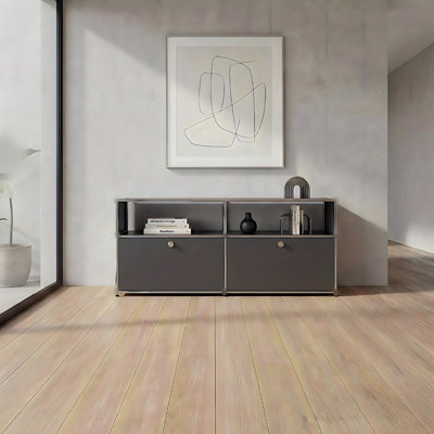 Armoire de rangement moderne en métal blanc, buffet modulaire à 2 portes avec cadre en acier inoxydable, console multifonctionnelle pour le salon, le garage, la cuisine et le bureau personnel