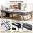 Folding Bed with Mattress,SPortable Foldable Bed with Storage Cover,SRollaway Bed for Adults with Memory Foam Mattress and Metal Frame,SCot  Guest Bed on Wheels