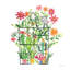 «Greenhouse Blooming III» par Farida Zaman - Peinture-1539635854-1539635846-1504713437