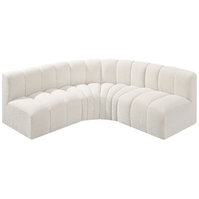 Hirah Upholstered Curved Sectional Reversible