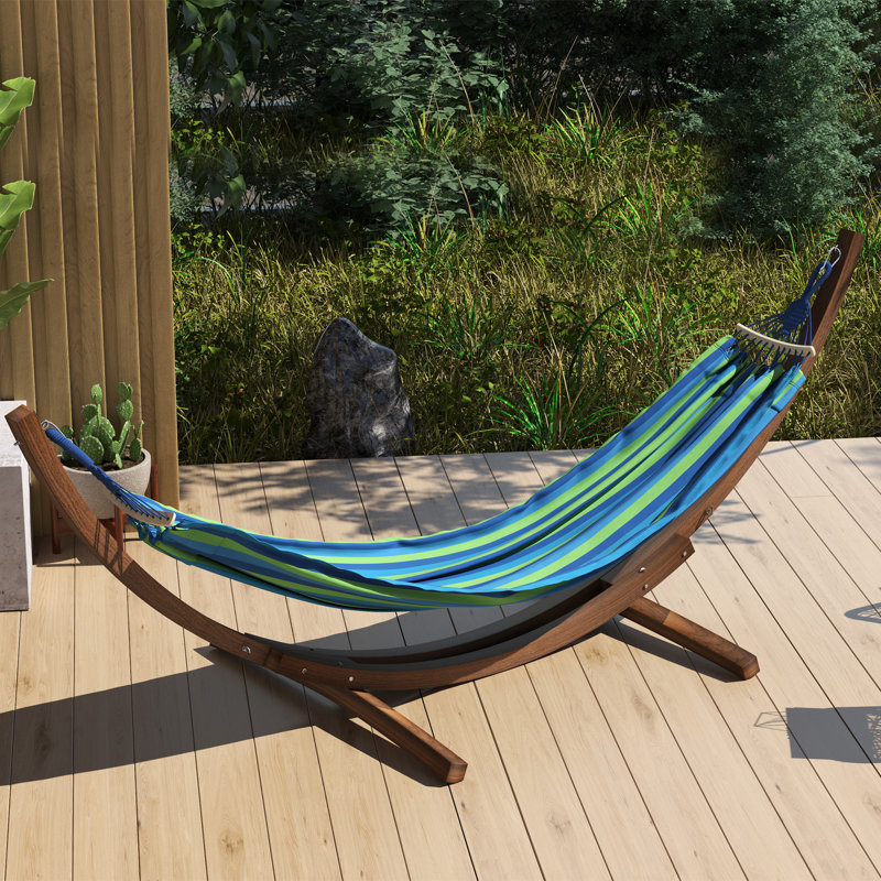 Wood Standard Hammock Stand, Brown