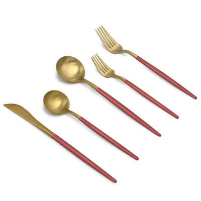 Ensemble de couverts 20 pièces en acier inoxydable 18/10 Elyon Lea