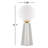 Ceramic Table Lamp with Glass Round Shade-413536376