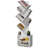 6 Tier Tree Bookshelf, Tall Bookcase with Storage Cabinet-771799285