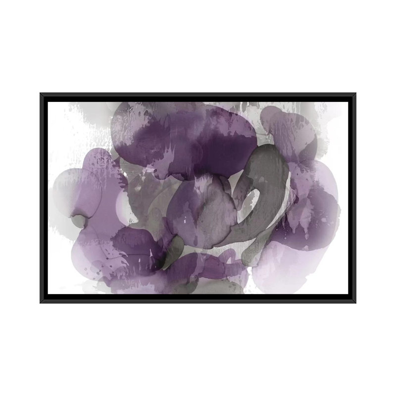 «Flow I» par Kristina Jett - reproduction sur toile tendue, H 18 po x l 26 po, Toile encadrée, Black