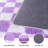White and Purple Checkered Area Rug Ideal for home decor, nurseries, bedrooms, and living rooms.-1019347572-1019347582