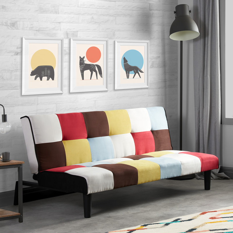 3 Seater Clic Clac Sofa Bed, Multi-Colour