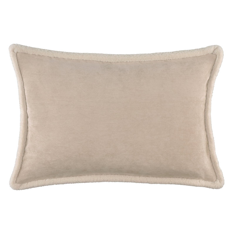 Rectangular Throw Cushion Cover, Beige