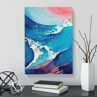 Ocean Paint Splatter Vol.1 - Wrapped Canvas