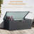 260 Gallon Metal Outdoor Deck Box Waterproof, Extra Large Patio Storage Box