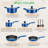 13 - Piece Non-Stick Aluminum Cookware Set