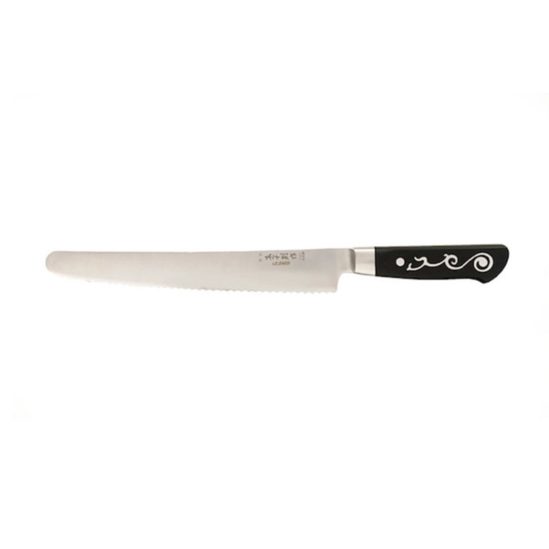 I.O. SHEN Master Grade Long Serrated Bread Knife for Homemade Bread, Kitchen Knife -10" / 250 mm