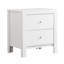 Table de chevet transitionnelle avec deux tiroirs-759651540