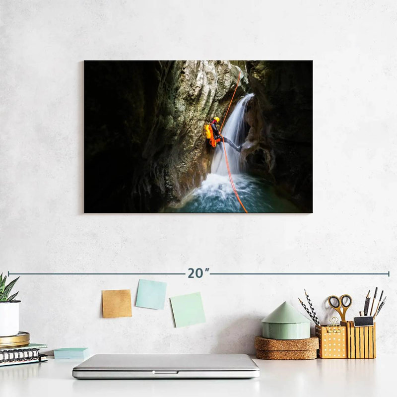 Sireci Waterfall Rappelling, 8'' H x 12'' W