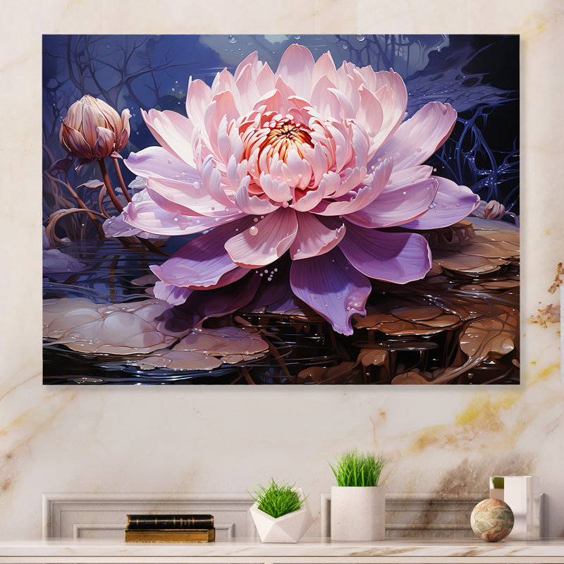 - Impressions murales florales en métal, H 30 po x l 40 po x P 1,5 po