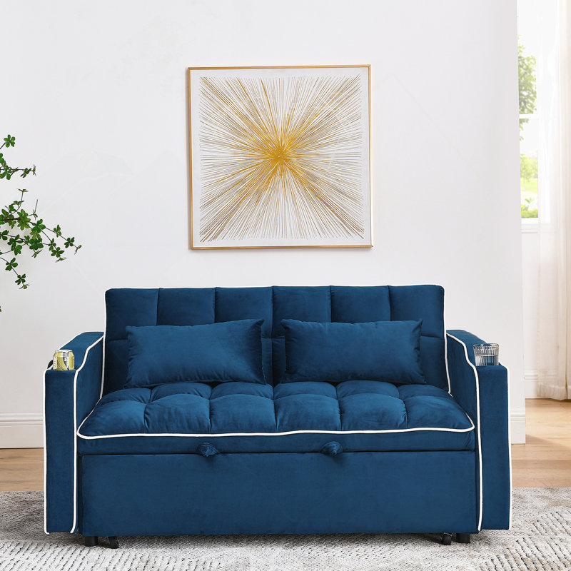 Versatile Foldable Sofa Bed With Advanced Features For Ultimate Comfort, Blue