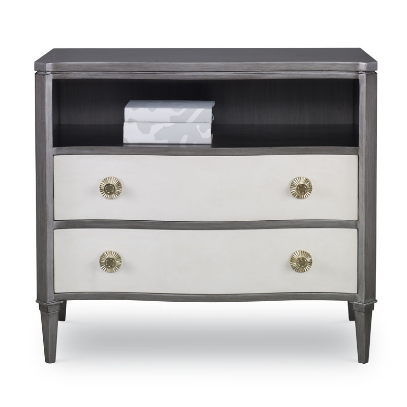 Stella Accent Chest, Gray/White