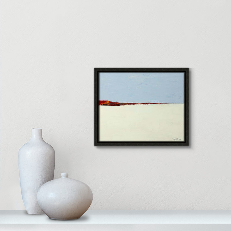 «Desert Plains» par Renate Holzner - reproduction sur toile flottante, Cadre espresso, H 9,5 po x l 11,5 po x P 2 po
