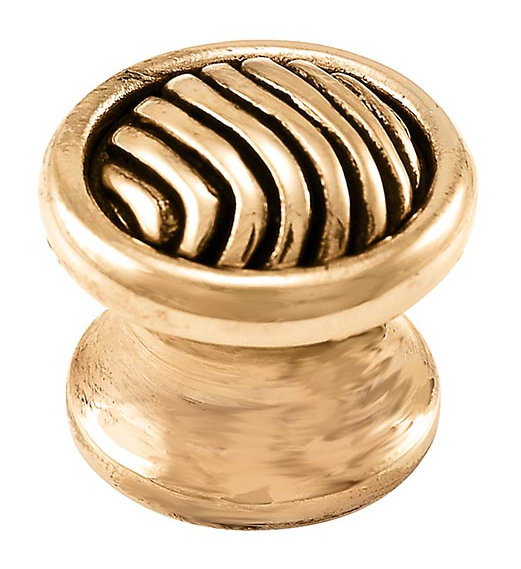 Poignée champignon de diamètre 7/8 po Sanzio, Or antique