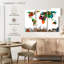 «Color Splash World Map», reproduction sur toile-942280914