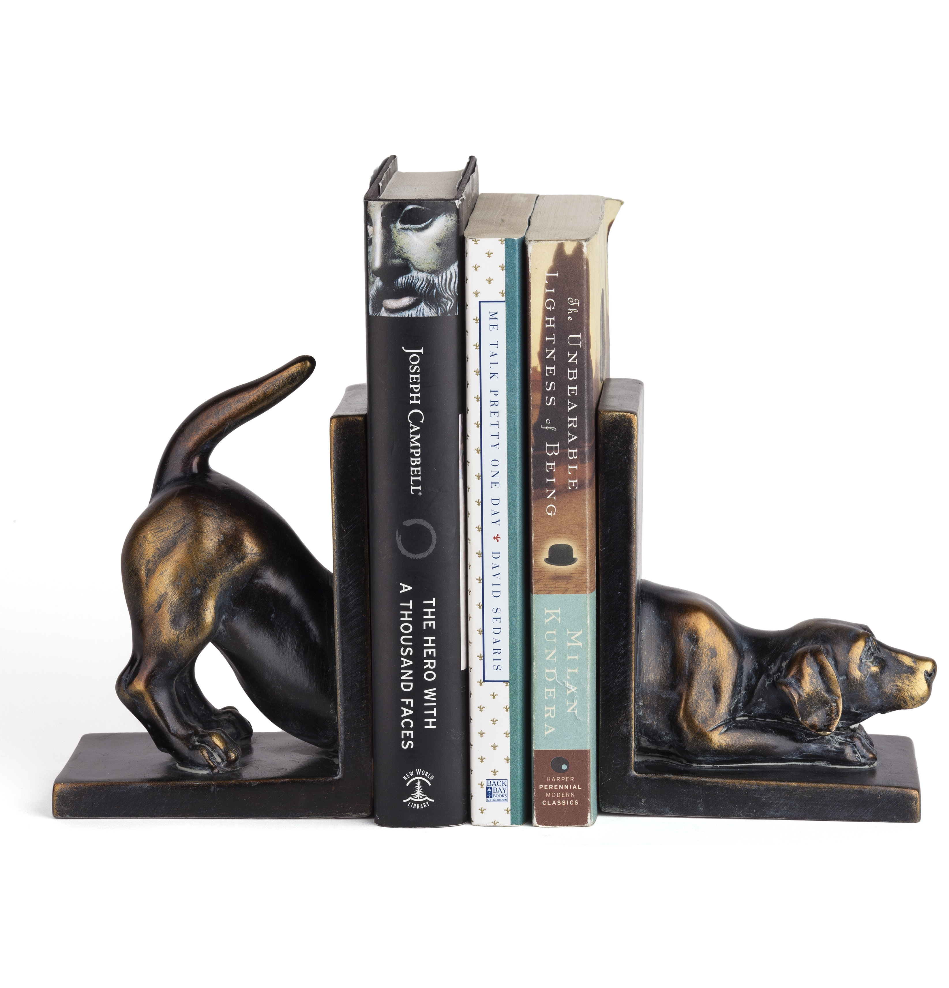 Nolley Resin Labrador Dog Non-Skid Bookends (Set of 2)