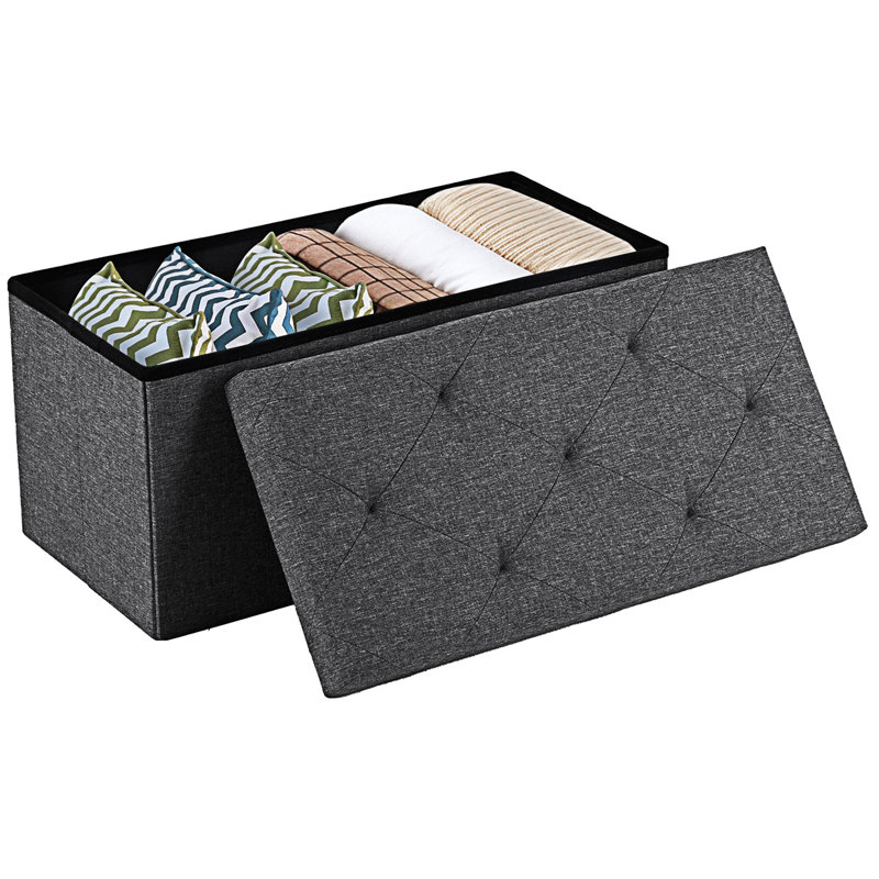 Upholstered Storage Bench, 15.02" H x 30.02" W x 15.02" D