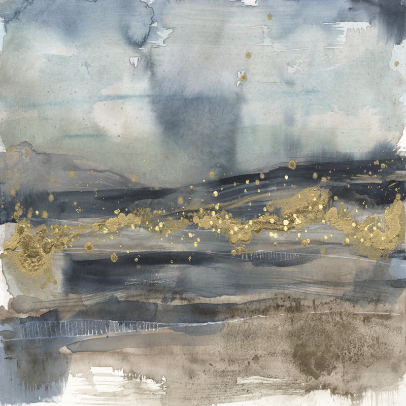 Golden Light On The Horizon I by Jennifer Goldberger - Wrapped Canvas Painting, 91cm H x 91cm W