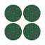 Sous-verres ronds en cuir Gem Emeralds-119015206