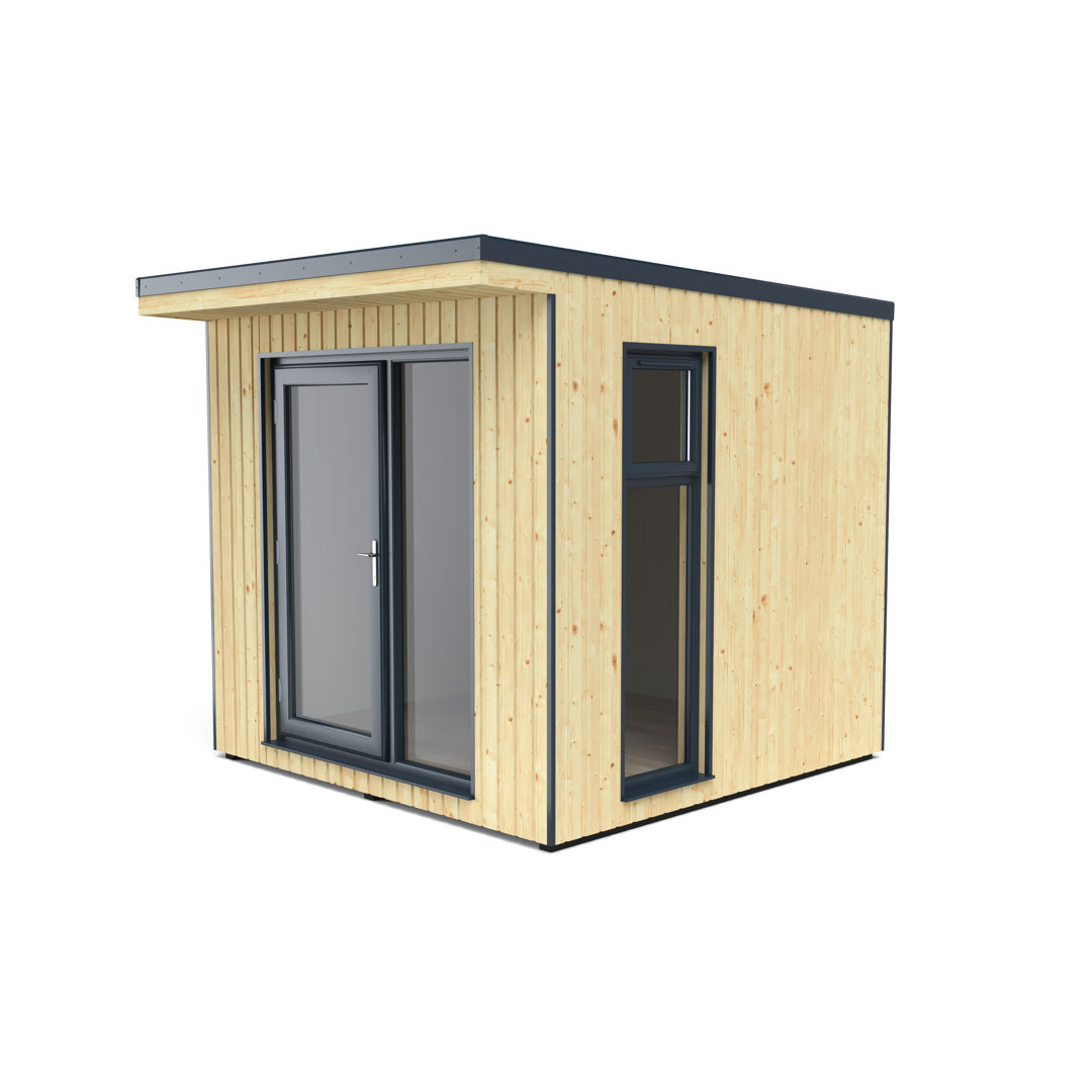 8 x 9 Ft. Tongue & Groove Log Cabin with Installation Service