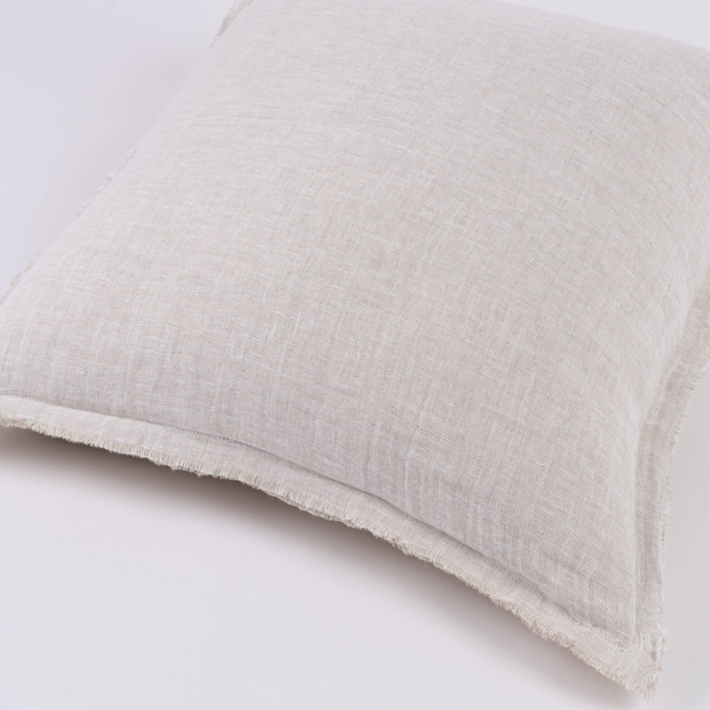 KENT PILLOW, OCHRE/NATURAL, EURO, White