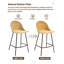 Ensemble de 2 chaises de bar en rotin
