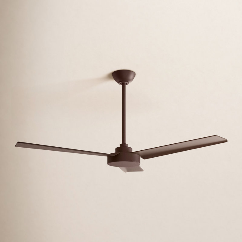 52" Roto 3 - Blade Propeller Ceiling Fan with Wall Control, Oil Rubbed Bronze
