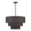 Lustre suspendu noir moyen 5 lumières Bainbridge